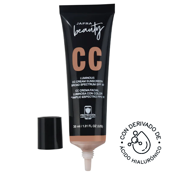 CC Crema Facial Luminosa con Color **Amplio Espectro FPS 30 Light Medium 30 ml